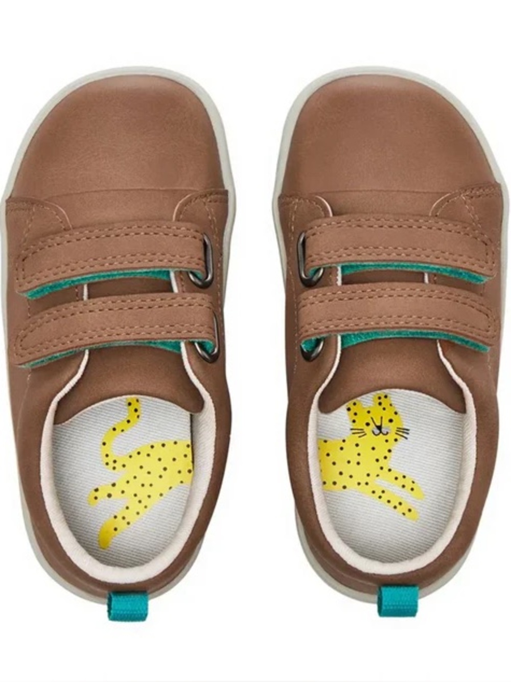 Ten Little Everyday Original baby toddler walking velcro shoes mocha brown